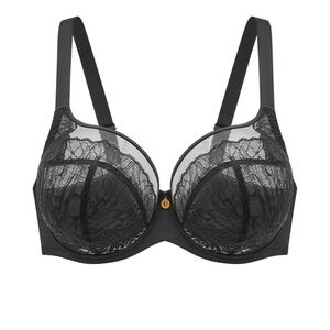 Understance Anya Black Lace Unpadded Bra